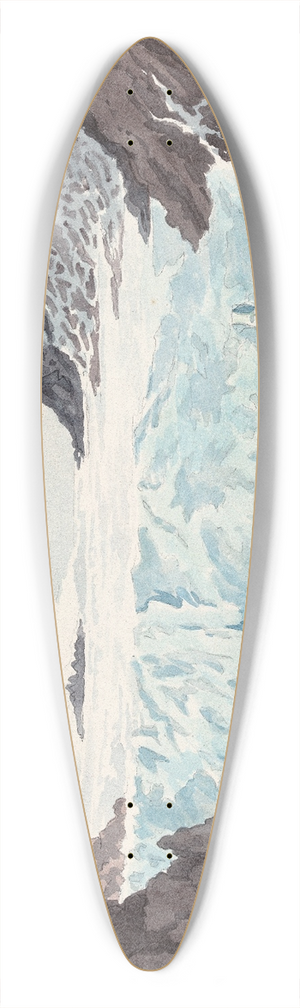 Charles Hamilton Smith - View of an Iceberg in the Island of Spitzbergen 39.3 inch art pintail longboard deck