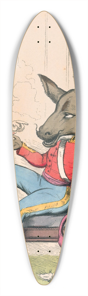 Charles Henry Bennett - The Ass In A Lions Skin 39.3 inch art pintail longboard deck