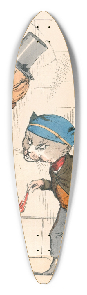 Charles Henry Bennett - The Cats Paw 39.3 inch art pintail longboard deck