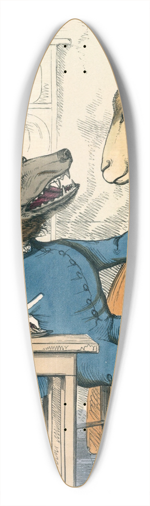 Charles Henry Bennett - The Wolf In Sheeps Clothing 39.3 inch art pintail longboard deck