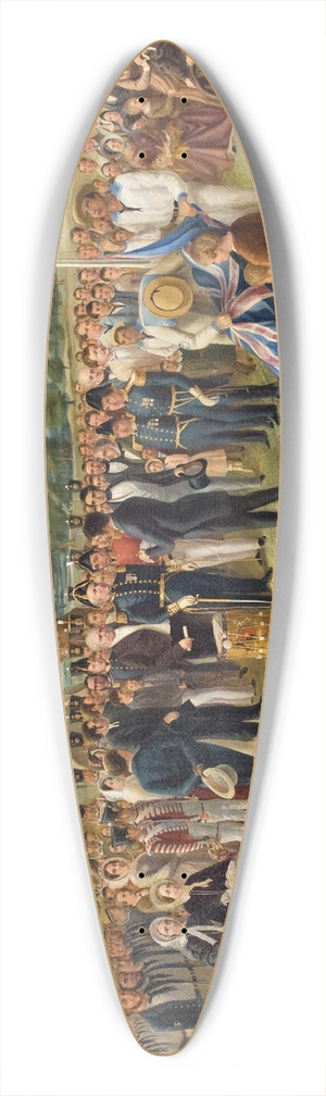 Charles Hill - The Proclamation of South Australia 39.3 inch art pintail longboard deck