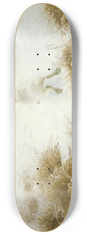 Bruno Liljefors - Vinterhare Bland Tuvor (The Snow Hare) 8.25 inch art skate deck