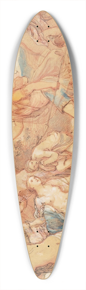 Charles-Joseph Natoire - Diana And Actaeon 39.3 inch art pintail longboard deck