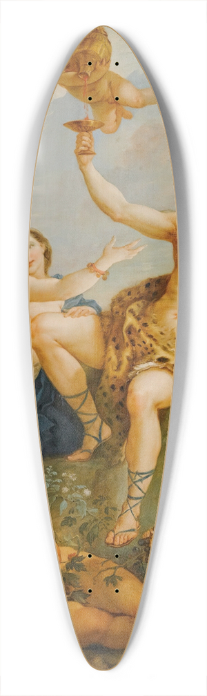 Charles-Joseph Natoire - The Triumph OfBacchus 39.3 inch art pintail longboard deck