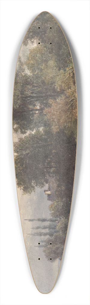 Charles Ligny - La Hulpe 39.3 inch art pintail longboard deck