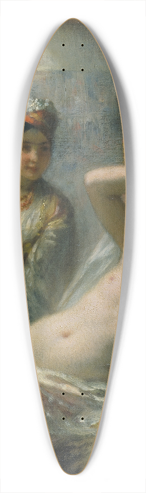 Charles Louis Mller - An Odalisque 39.3 inch art pintail longboard deck