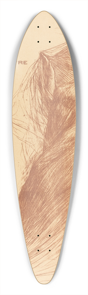 Charles-Lucien Landre - Fausta 39.3 inch art pintail longboard deck