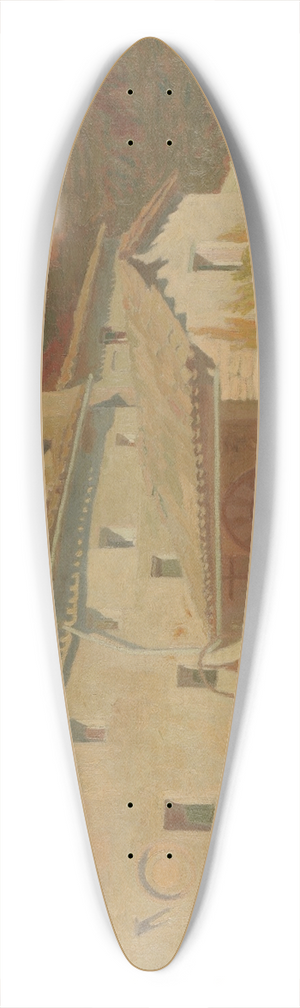 Charles Marie Dulac - Carceri dAssise 39.3 inch art pintail longboard deck