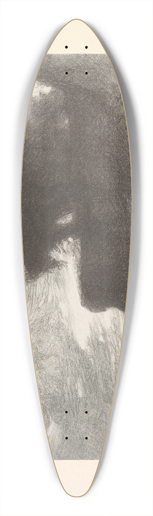 Charles Marie Dulac - Suite de Paysages; Landscape, Plate 4, Remarque, Snake 39.3 inch art pintail longboard deck