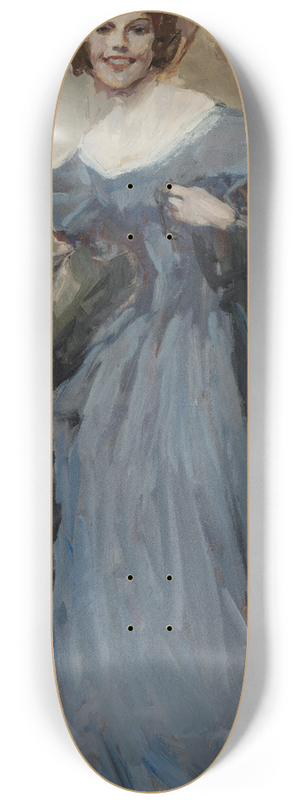 Brynolf Wennerberg - Dame im dunkelblauen Ballkleid 8.25 inch art skate deck