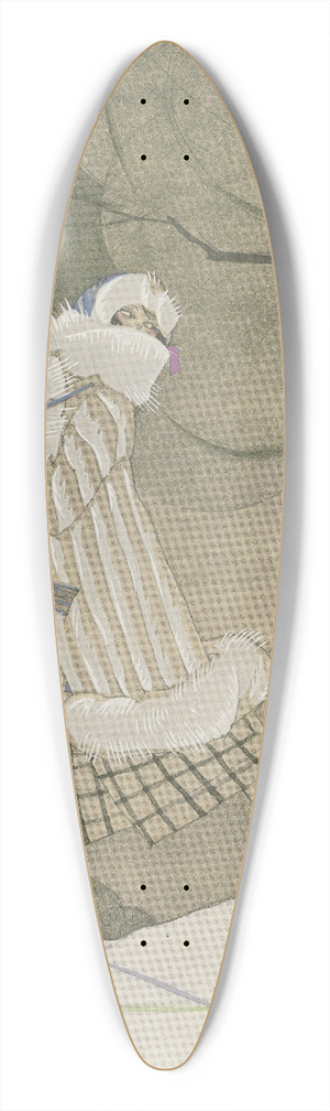 Charles Martin - La Belle de chamonix ; Jaquette hermine et renard blanc, de Max-A. Leroy 39.3 inch art pintail longboard deck