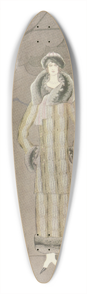 Charles Martin - Lhiver ; Tailleur en fourrure, de Max-Leroy 39.3 inch art pintail longboard deck