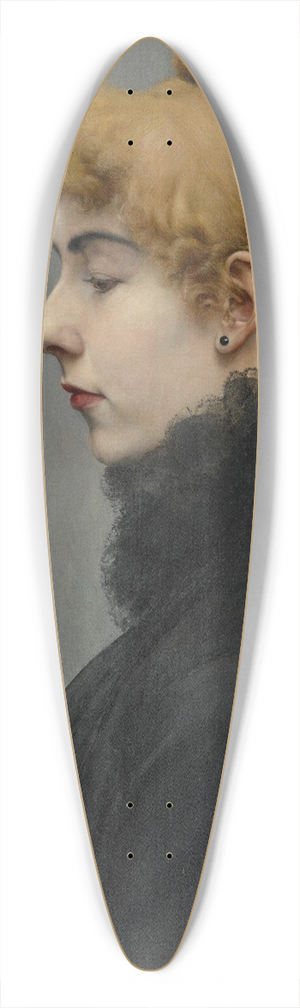 Charles Maurin - Portrait ofa Lady 39.3 inch art pintail longboard deck Charles Maurin - Portrait ofa Lady 39.3 inch art pintail longboard deck
