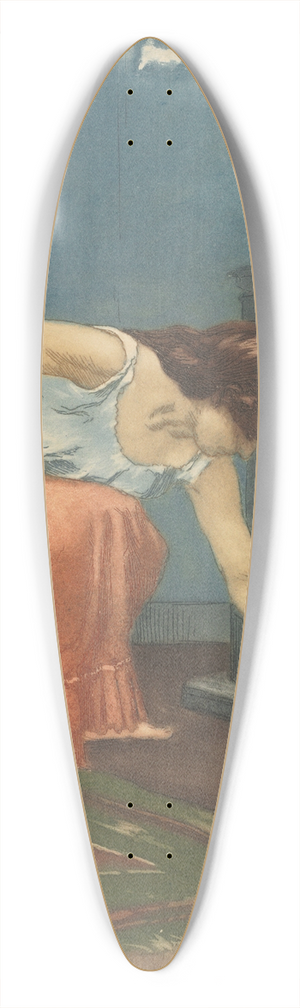 Charles Maurin - The Slippers 39.3 inch art pintail longboard deck