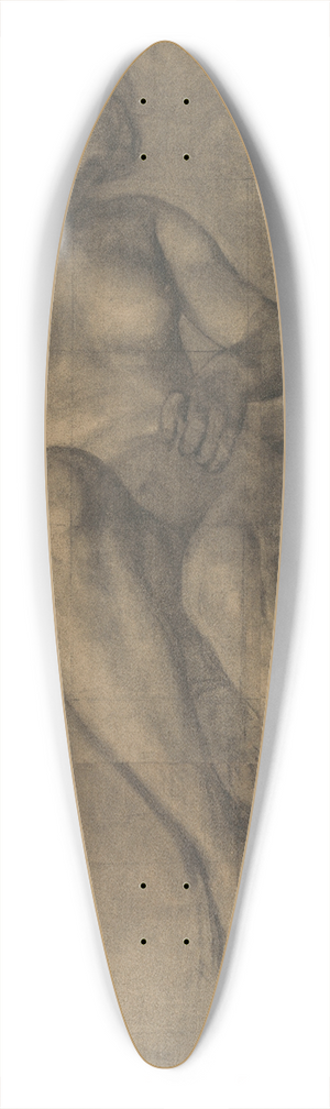 Charles Mertens - Figure Study 39.3 inch art pintail longboard deck