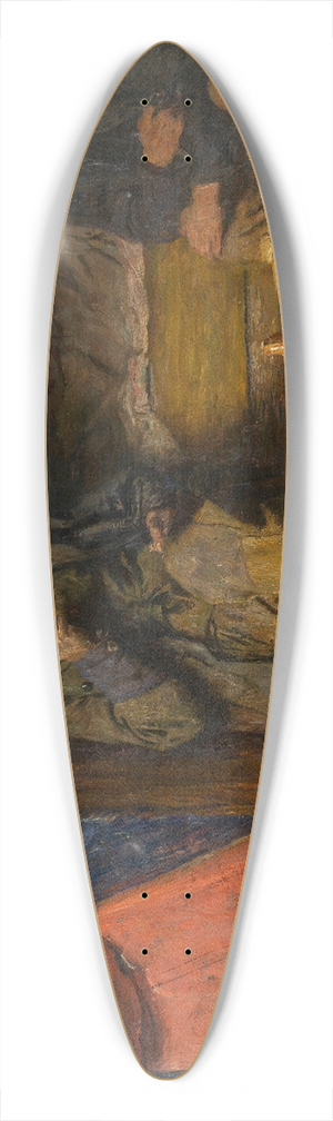 Charles Mertens - Saloon 39.3 inch art pintail longboard deck