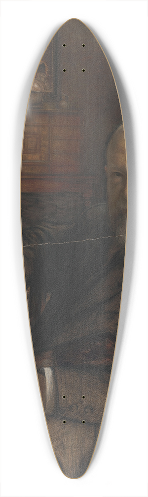 Charles Mertens - The Painter Frans Van Leemputten 39.3 inch art pintail longboard deck