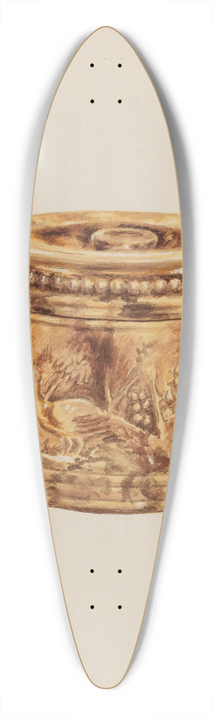 Charles Moss - Butter Crock 39.3 inch art pintail longboard deck