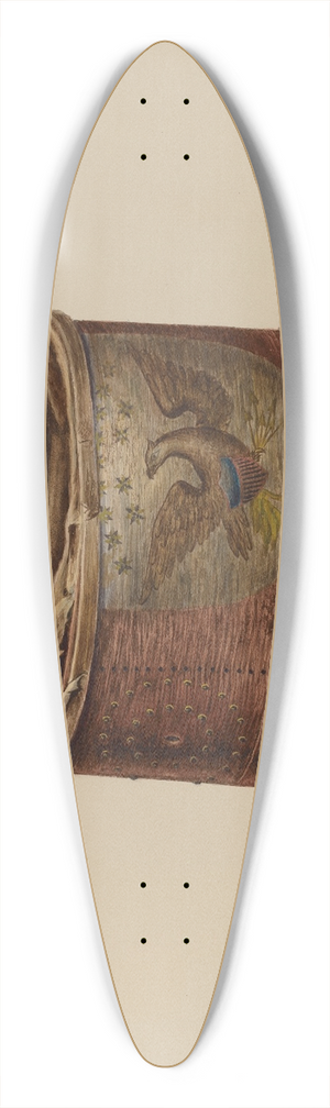 Charles Moss - Drum 39.3 inch art pintail longboard deck
