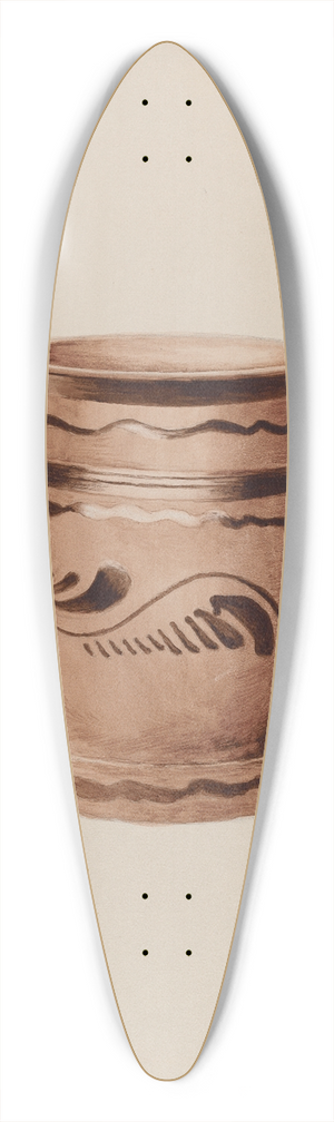 Charles Moss - Flower Pot 39.3 inch art pintail longboard deck