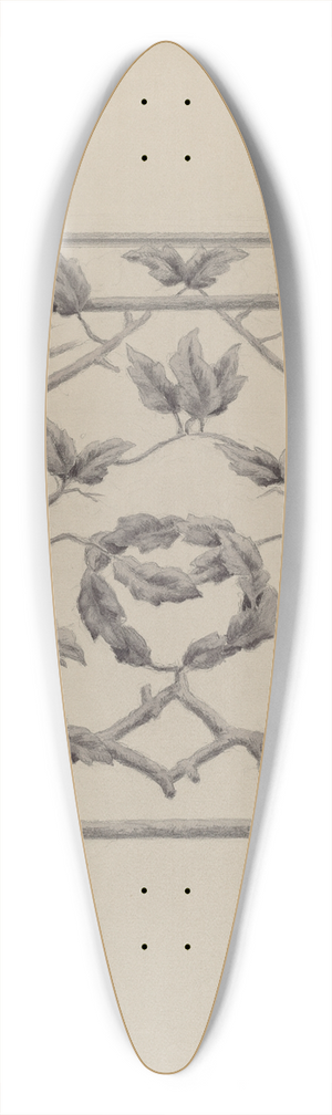 Charles Moss - Porch Railing 39.3 inch art pintail longboard deck