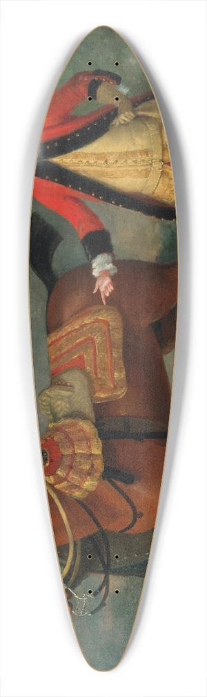 Charles Phillips - Portrait of Thomas Congreve (1714-1777) 39.3 inch art pintail longboard deck