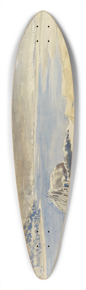 Charles Rochussen - Gezicht op het Loch Linnhe bij Fort William, Schotland 39.3 inch art pintail longboard deck