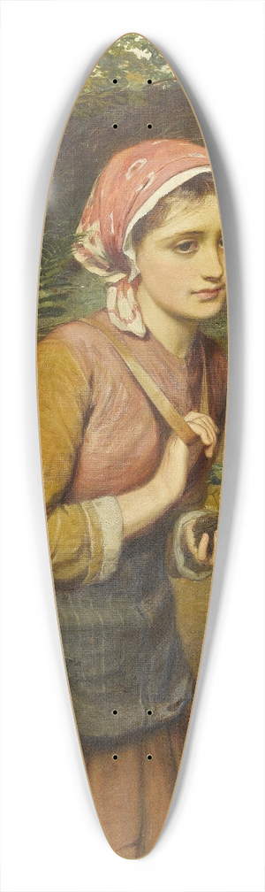 Charles Sillem Lidderdale - The Fern Gatherer 39.3 inch art pintail longboard deck Charles Sillem Lidderdale - The Fern Gatherer 39.3 inch art pintail longboard deck