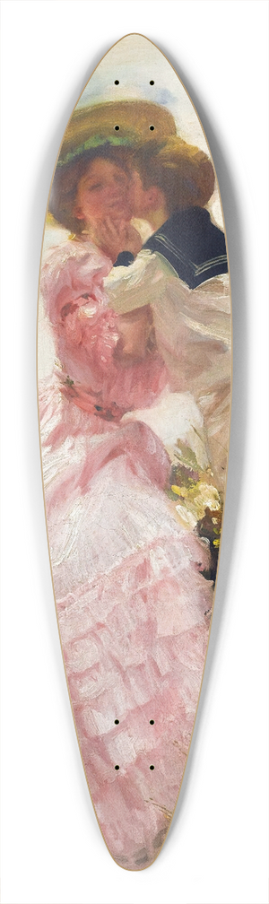 Charles Sims - The Kiss 39.3 inch art pintail longboard deck