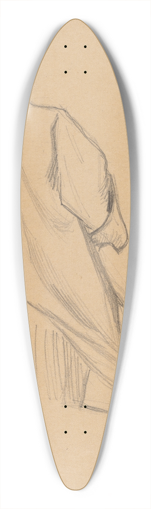 Charles Sprague Pearce - Study of a Figure from Behind 39.3 inch art pintail longboard deck