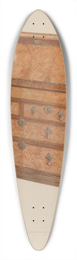 Charles Squires - Desk 39.3 inch art pintail longboard deck