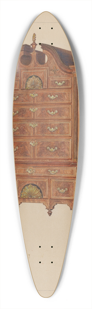 Charles Squires - Highboy 39.3 inch art pintail longboard deck