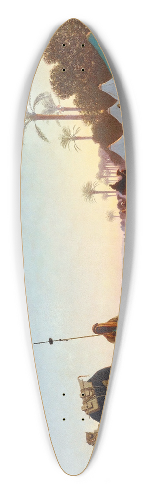 Charles Thodore Frre - In The Desert 39.3 inch art pintail longboard deck