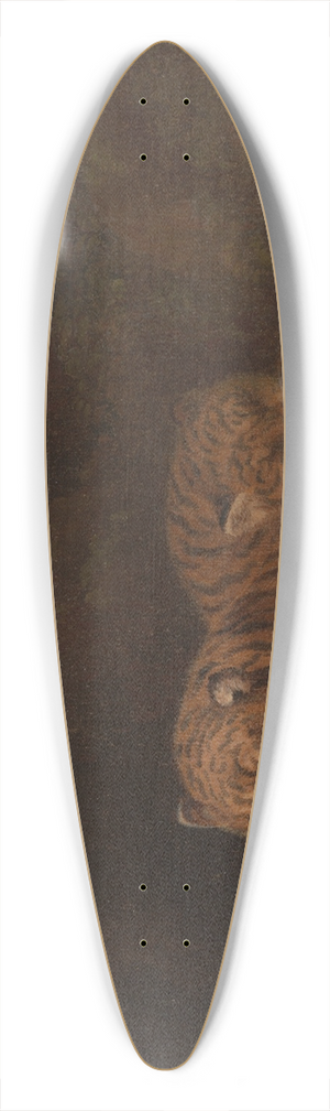 Charles Towne - Tigers 39.3 inch art pintail longboard deck