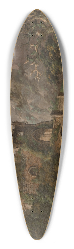 Charles Townley - The startled stallion 39.3 inch art pintail longboard deck