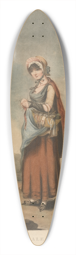 Charles Turner - The Female Peddler 39.3 inch art pintail longboard deck
