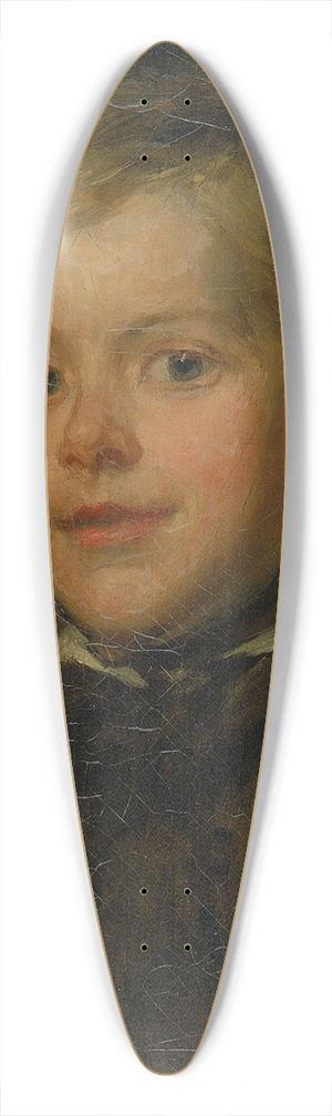 Charles T. Webber - Portrait of a Boy 39.3 inch art pintail longboard deck