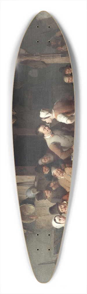 Charles Venneman - Passing The Candle 39.3 inch art pintail longboard deck