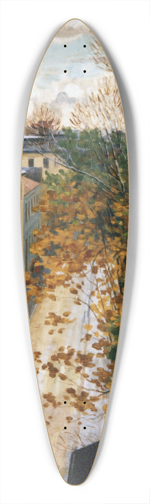Charles Vetter - Die Kaulbachstrae in Mnchen nach dem Gewitter 39.3 inch art pintail longboard deck