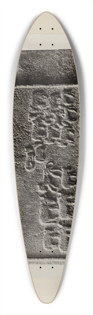 Charles Von Urban - Pa. German Stove Plate 39.3 inch art pintail longboard deck