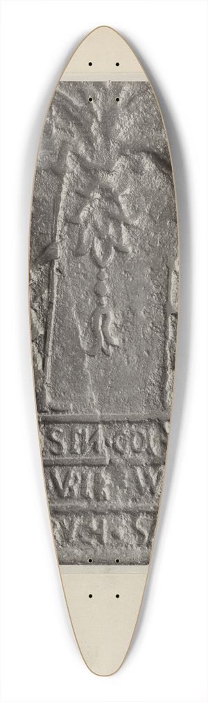 Charles Von Urban - Pa. German Stove Plate 39.3 inch art pintail longboard deck