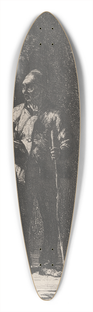 Charles West Cope - The Wanderer 39.3 inch art pintail longboard deck