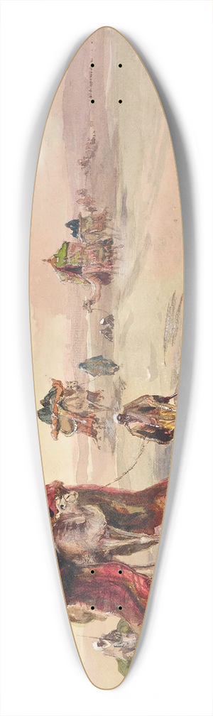 Charles Whymper - The return from Mecca 39.3 inch art pintail longboard deck