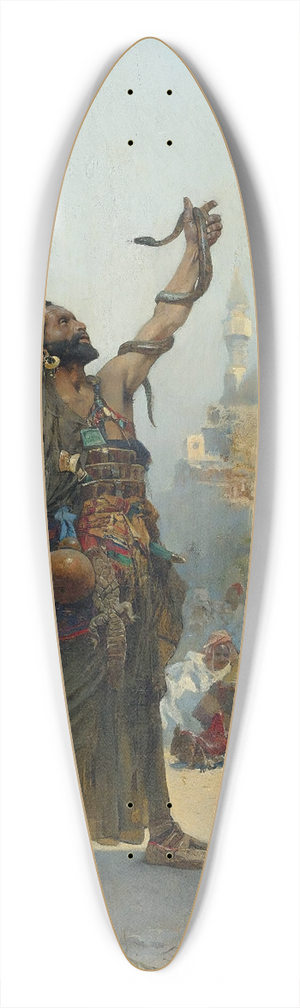 Charles Wilda - The Snake Charmer 39.3 inch art pintail longboard deck Charles Wilda - The Snake Charmer 39.3 inch art pintail longboard deck