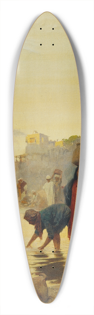 Charles Wilda - Wscherinnen am Nil 39.3 inch art pintail longboard deck