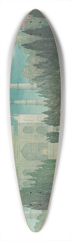 Charles William Bartlett - Taj Mahal, Agra 39.3 inch art pintail longboard deck