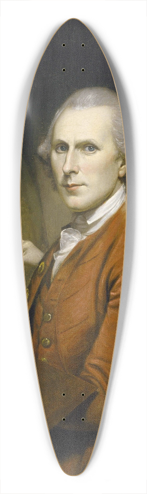 Charles Willson Peale - Self-Portrait With Angelica And Portrait Of Rachel 39.3 inch art pintail longboard deck