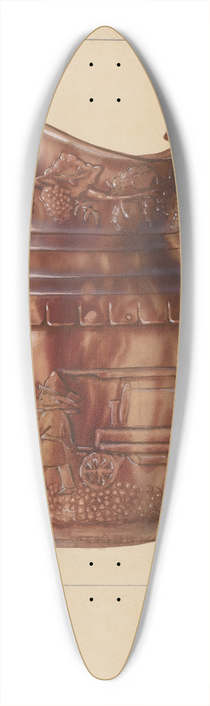 Charlotte Sperber - Pitcher 39.3 inch art pintail longboard deck