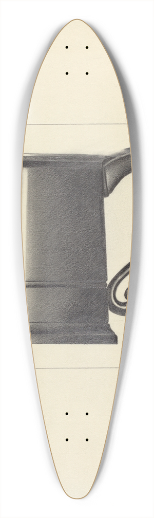 Charlotte Winter - Pewter Mug 39.3 inch art pintail longboard deck