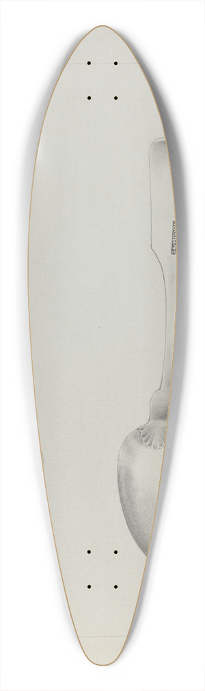 Charlotte Winter - Silver Spoon 39.3 inch art pintail longboard deck